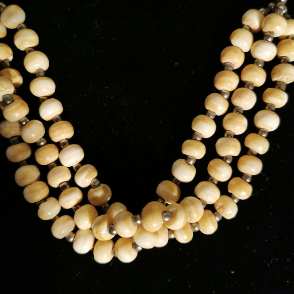 Carved Bone Necklace - Picture 3 of 5